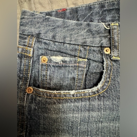 Seven 7 For All Mankind Jeans Women's Sz 28 Dojo Pink A Flare Distressed Y2K - Picture 7 of 11